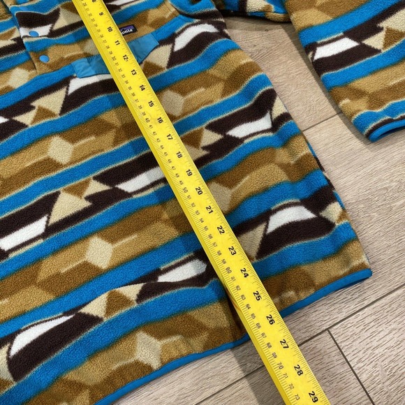 Patagonia Synchilla Aztec Snap T Fleece Pullover Hiking Jacket Women Medium M - Picture 4 of 6